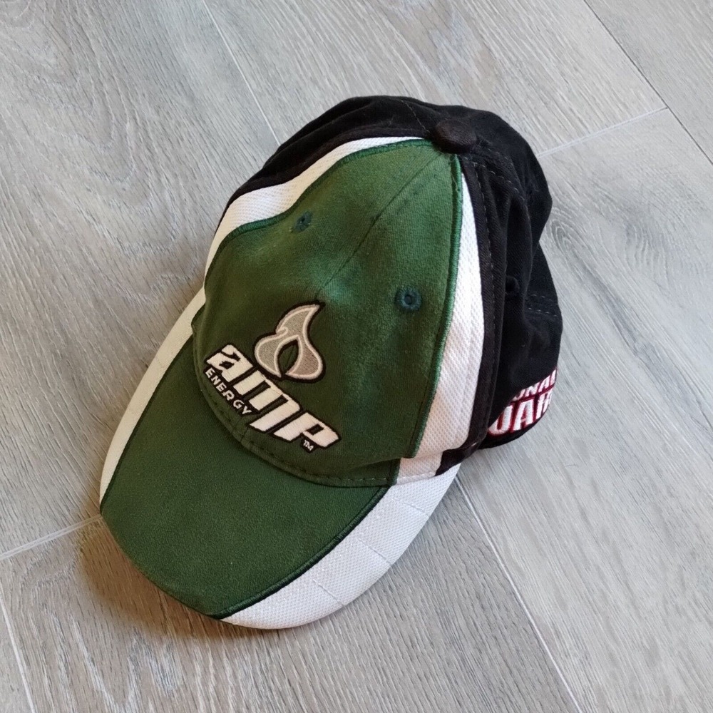 Dale Earnhardt Jr Hat Youth Cap NASCAR 88 Amp Energy National Guard Green White